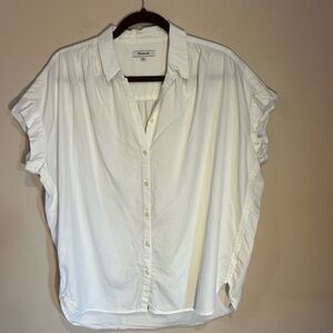 Madewell short sleeve White Short Sleeve Button-Down Shirt